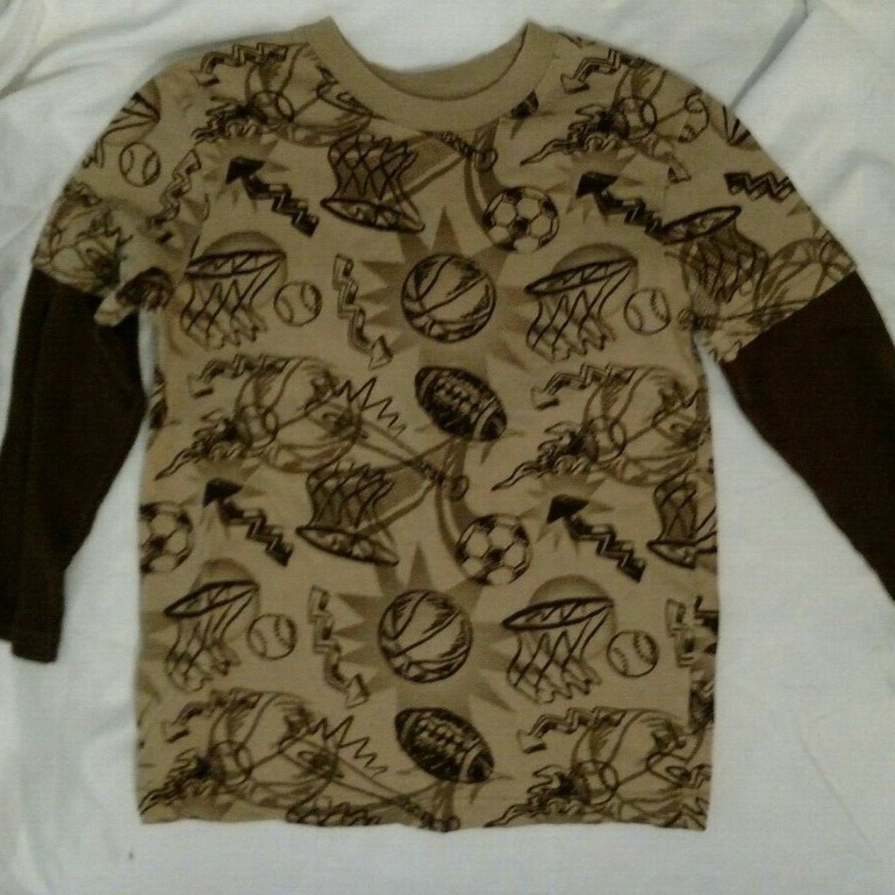 Garanimals Boys Brown Long Sleeve Size shirt 3T